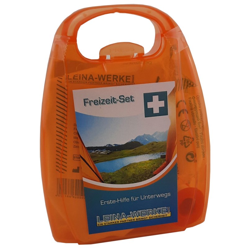 LEINA-WERKE Leisure First Aid Set, blue, 100×30×140 mm, splashproof